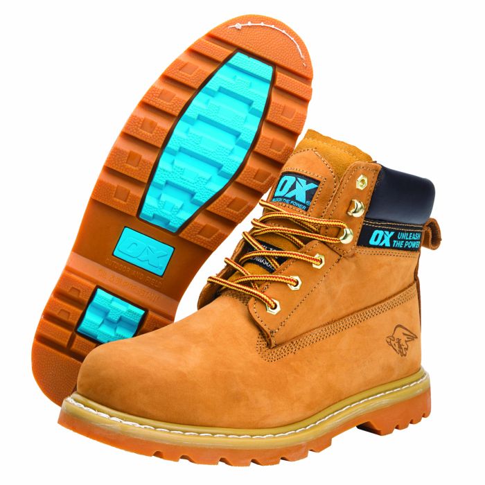 OX Honey Nubuck Safety Boot  - Size 6